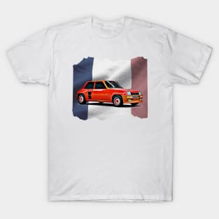 Renault 5 GT Turbo France Print T-Shirt